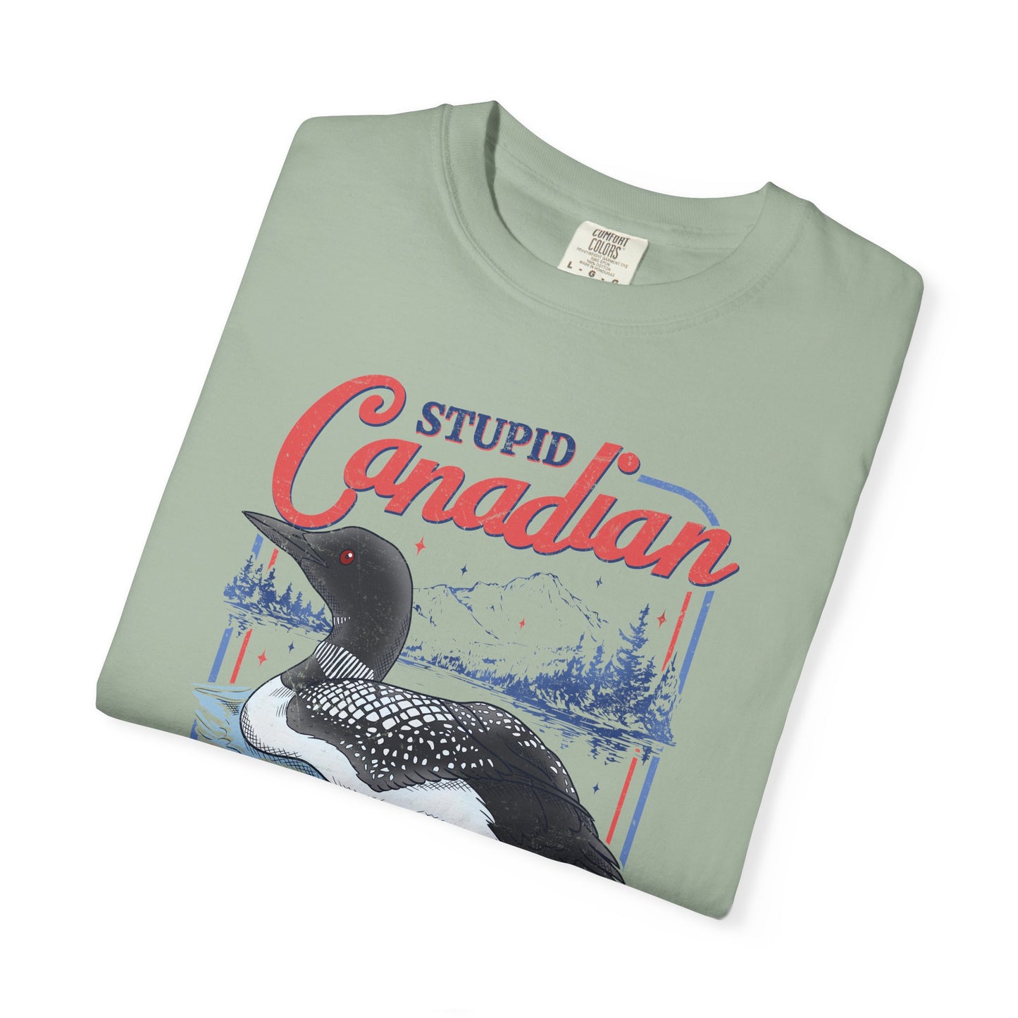 Stupid Canadian Wolf Bird Tee