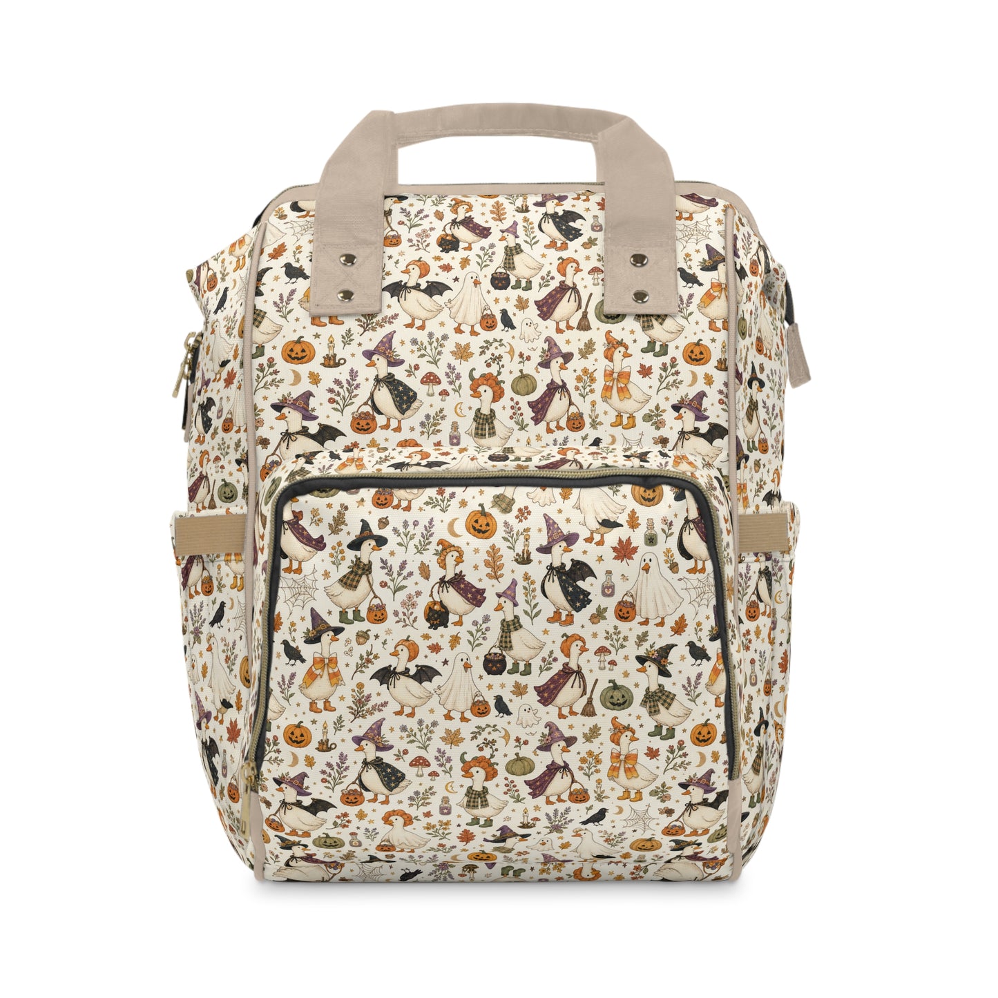Halloween Pattern Diaper Backpack — Cute Spooky Multifunctional Baby Bag