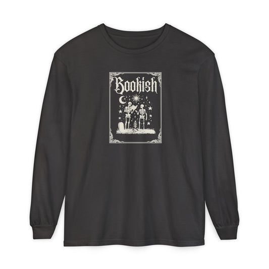 Bookish Skeleton Long Sleeve Tee