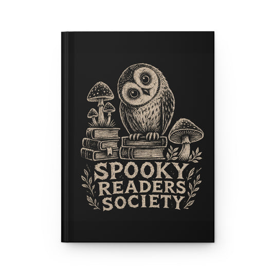 Hardcover Journal — Spooky Readers Society Owl Notebook