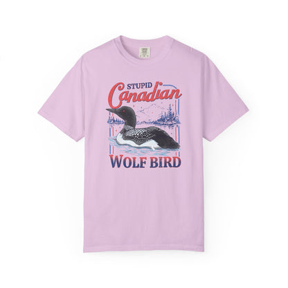 Stupid Canadian Wolf Bird Tee