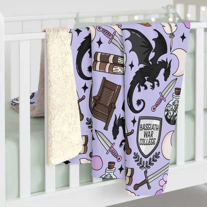 Fourth Wing Sherpa Blanket