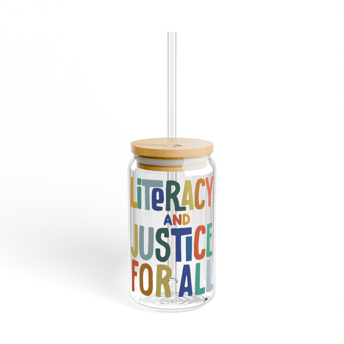 Literacy and Justice Sipper Glass