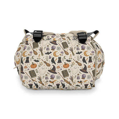 Halloween Witch Pattern Diaper Backpack