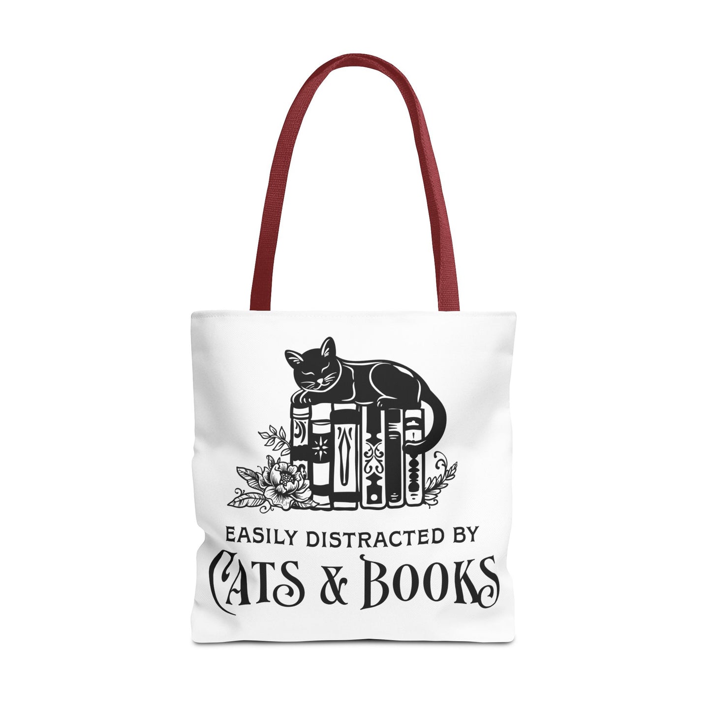 Cats & Books Tote Bag