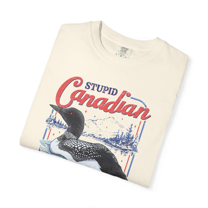Stupid Canadian Wolf Bird Tee