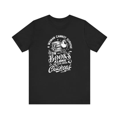 Books & Chickens Tee