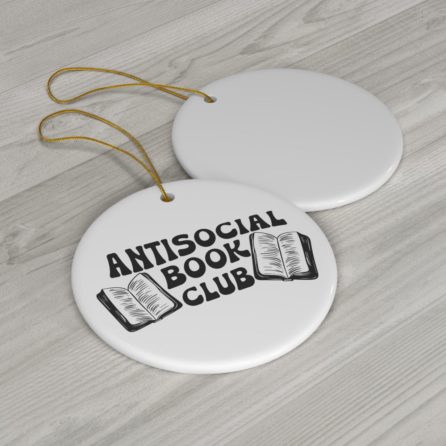 Antisocial Book Club Ornament