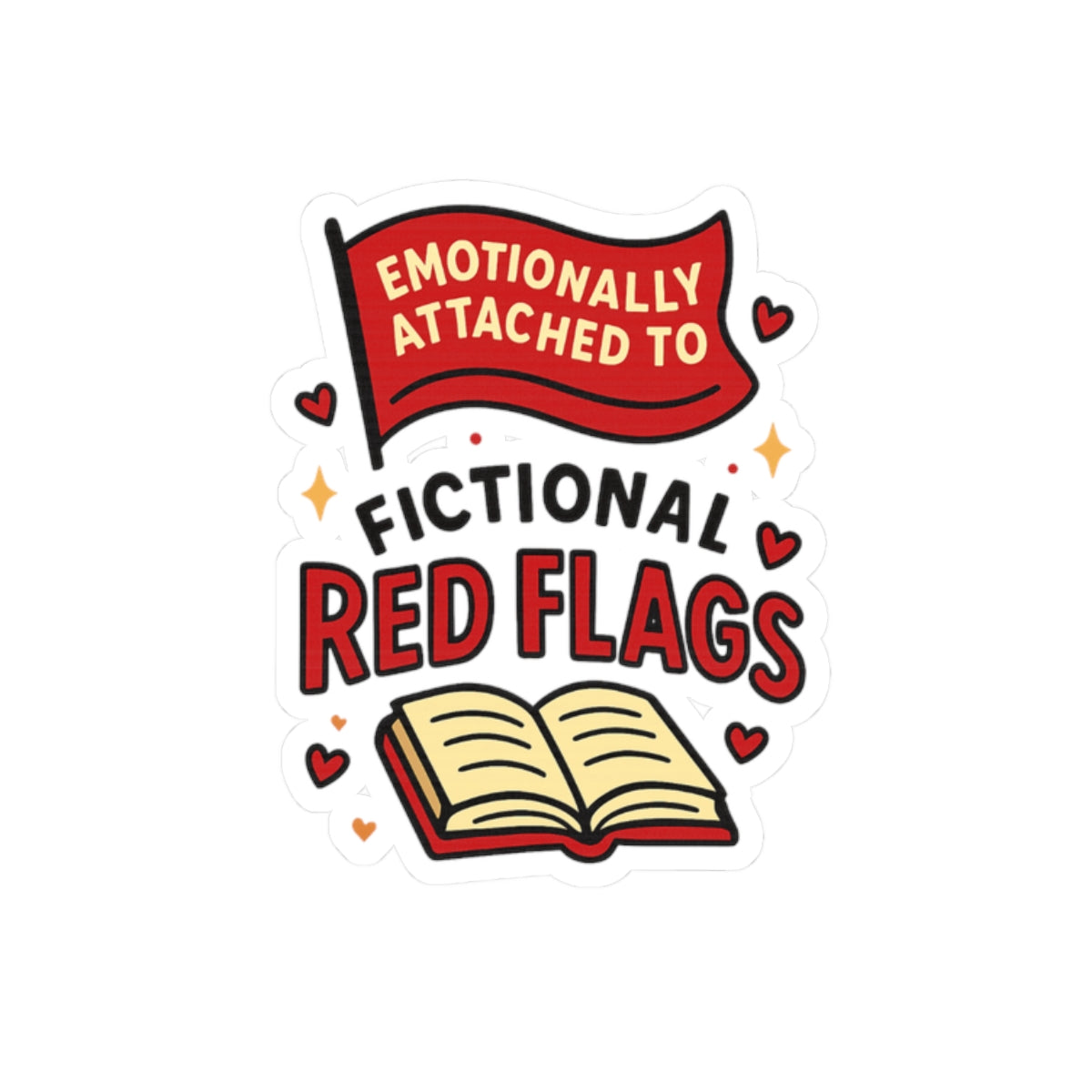 Red Flags Sticker
