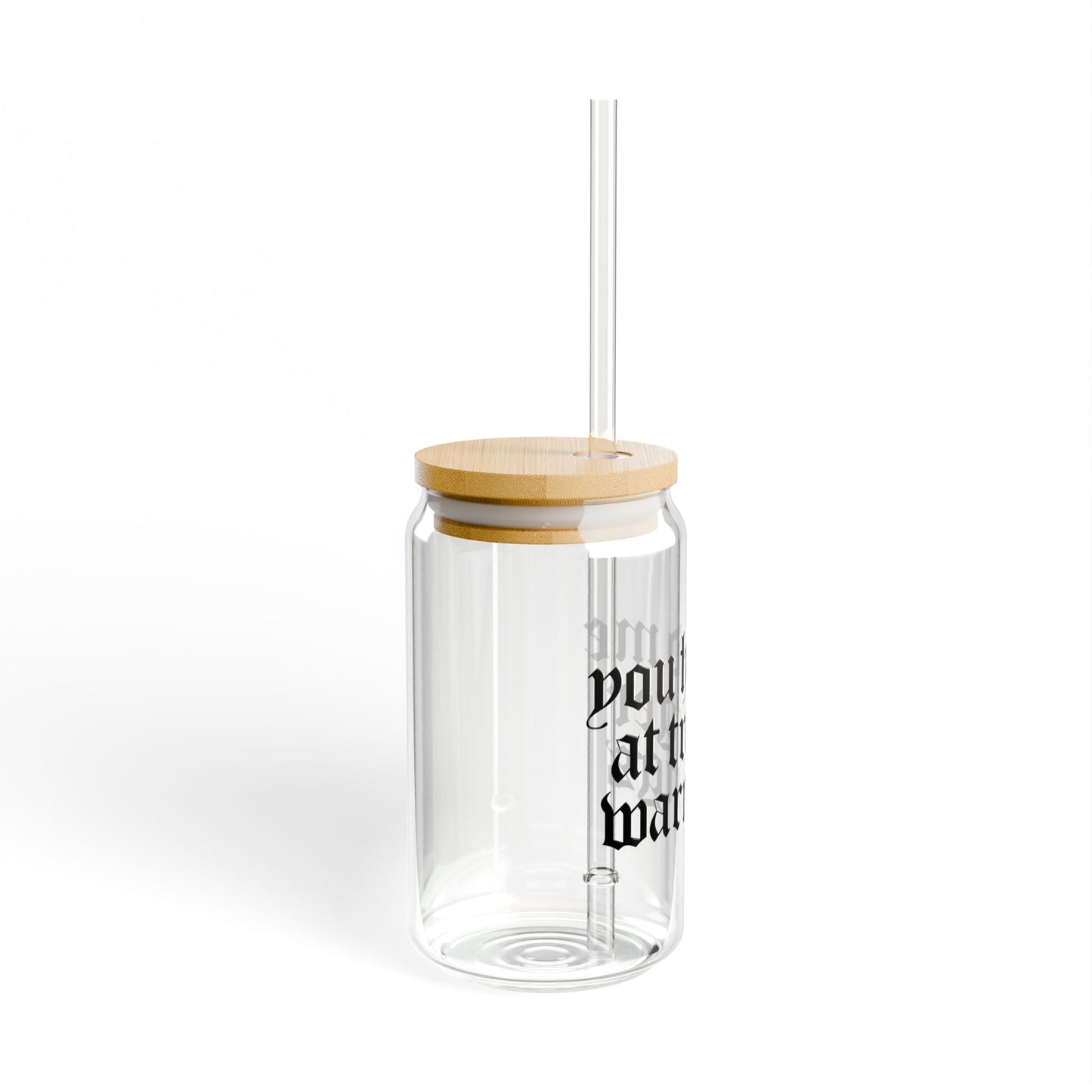 Trigger Warnings Sipper Glass