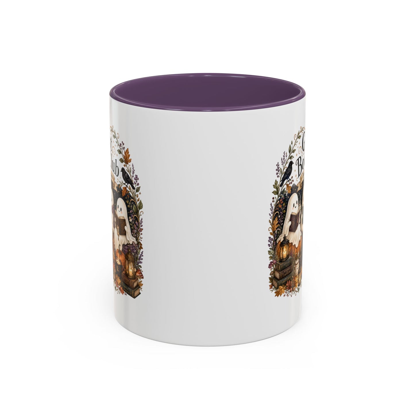 Ghost Book Club Coffee Mug — "Ghost Book Club: Boo Read Repeat" Accent Mug (11 oz)