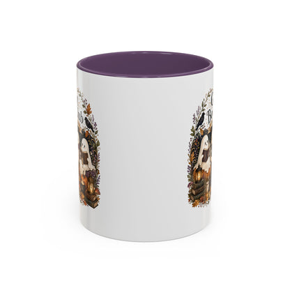 Ghost Book Club Coffee Mug — "Ghost Book Club: Boo Read Repeat" Accent Mug (11 oz)