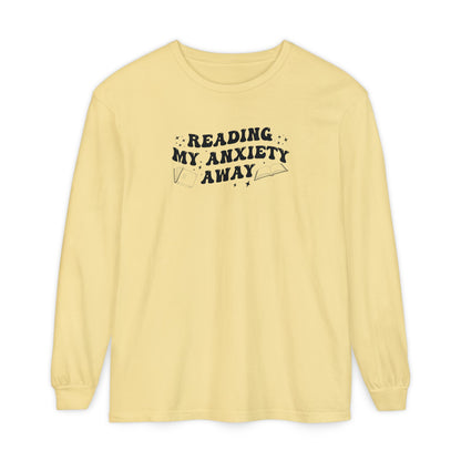 Reading My Anxiety Away Long Sleeve Tee