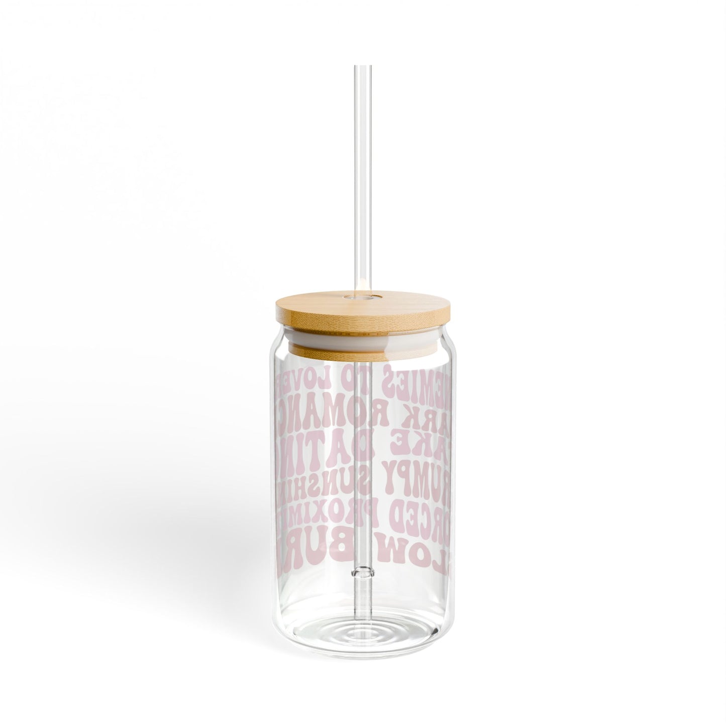 Book Tropes Sipper Glass