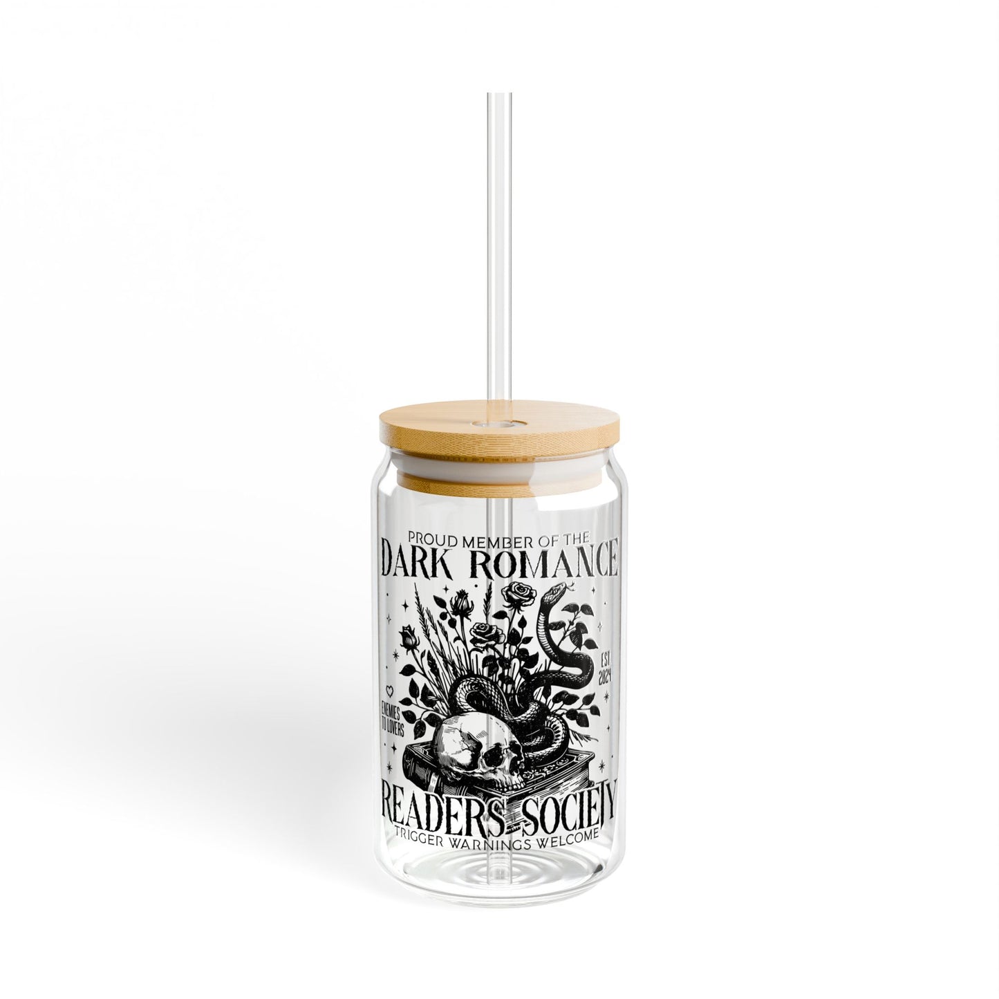 Dark Romance Sipper Glass