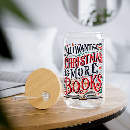 All I Want for Christmas Sipper Glass