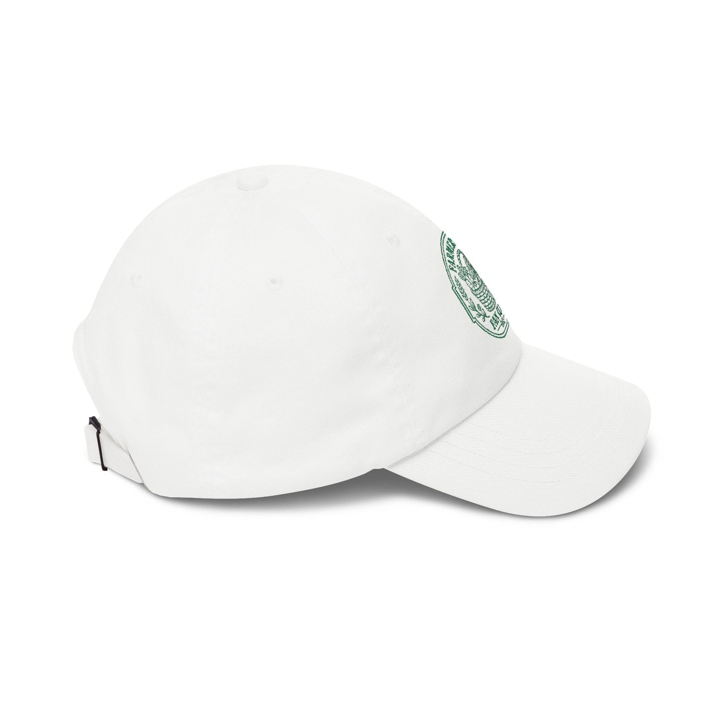 Farmers Market Fan Club Dad Cap — Vintage Green Logo Hat