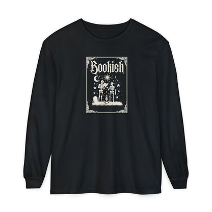 Bookish Skeleton Long Sleeve Tee