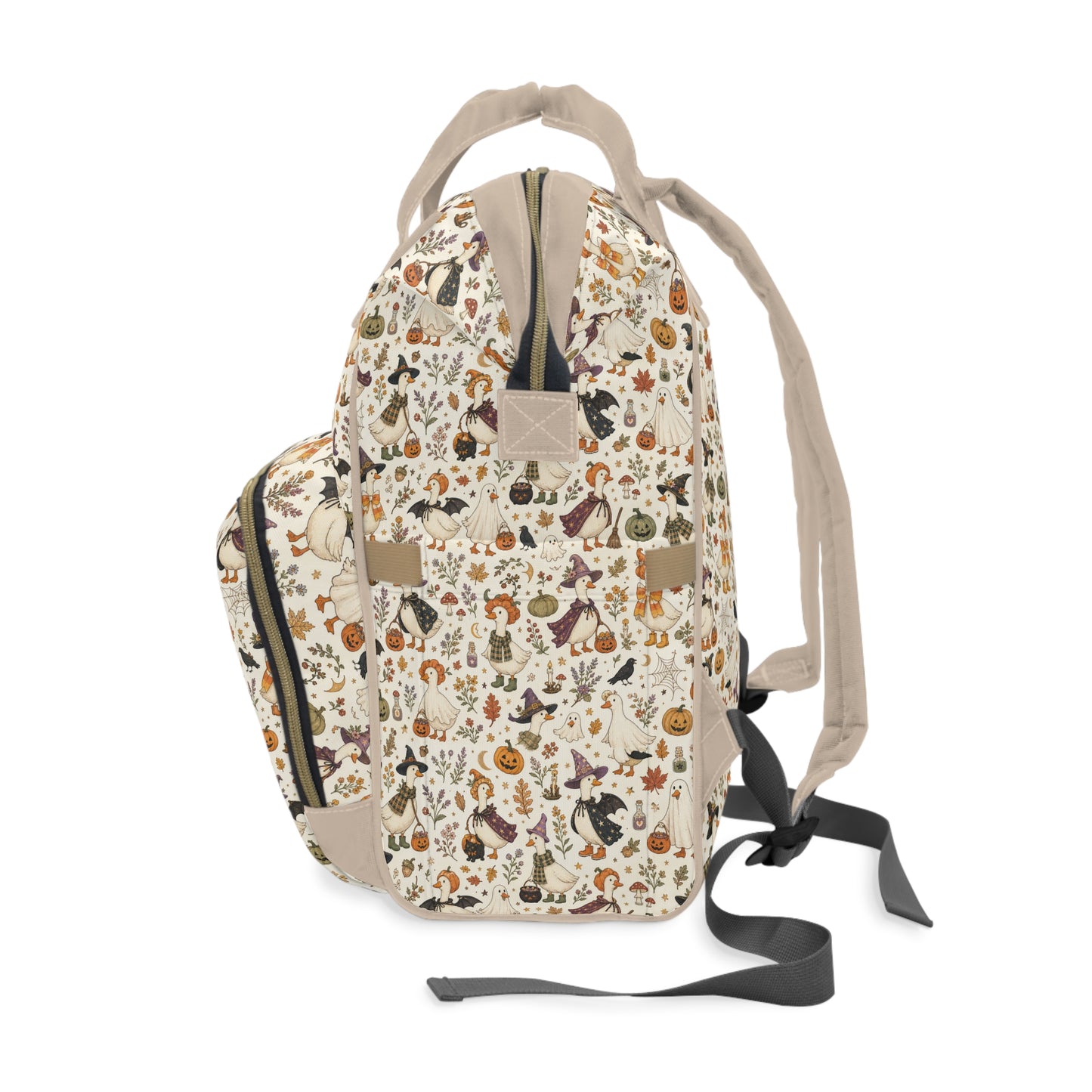 Halloween Pattern Diaper Backpack — Cute Spooky Multifunctional Baby Bag