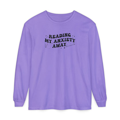 Reading My Anxiety Away Long Sleeve Tee