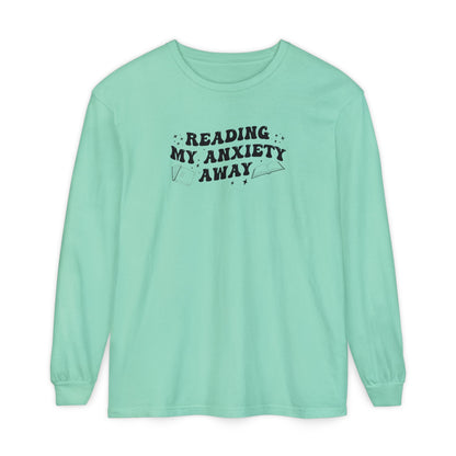 Reading My Anxiety Away Long Sleeve Tee