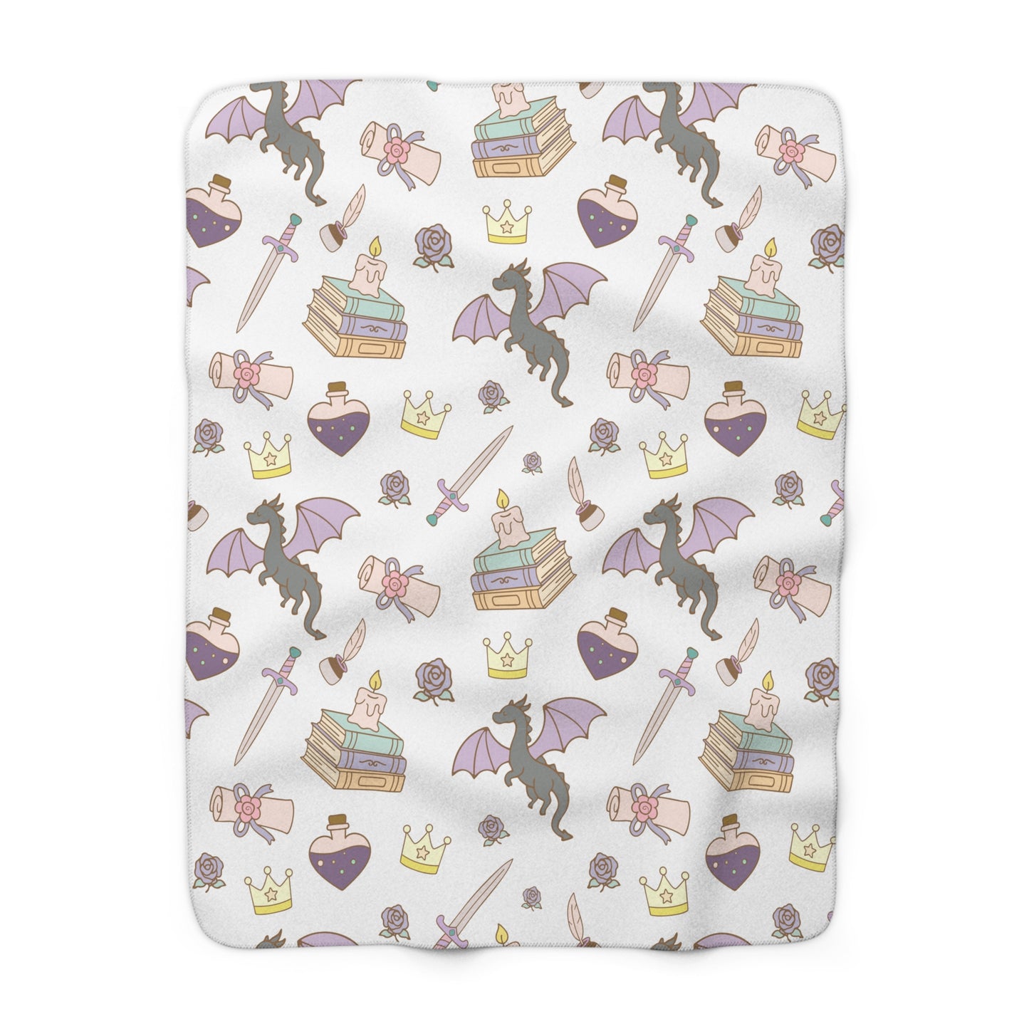 Pastel Fantasy Sherpa Blanket