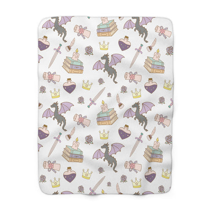 Pastel Fantasy Sherpa Blanket