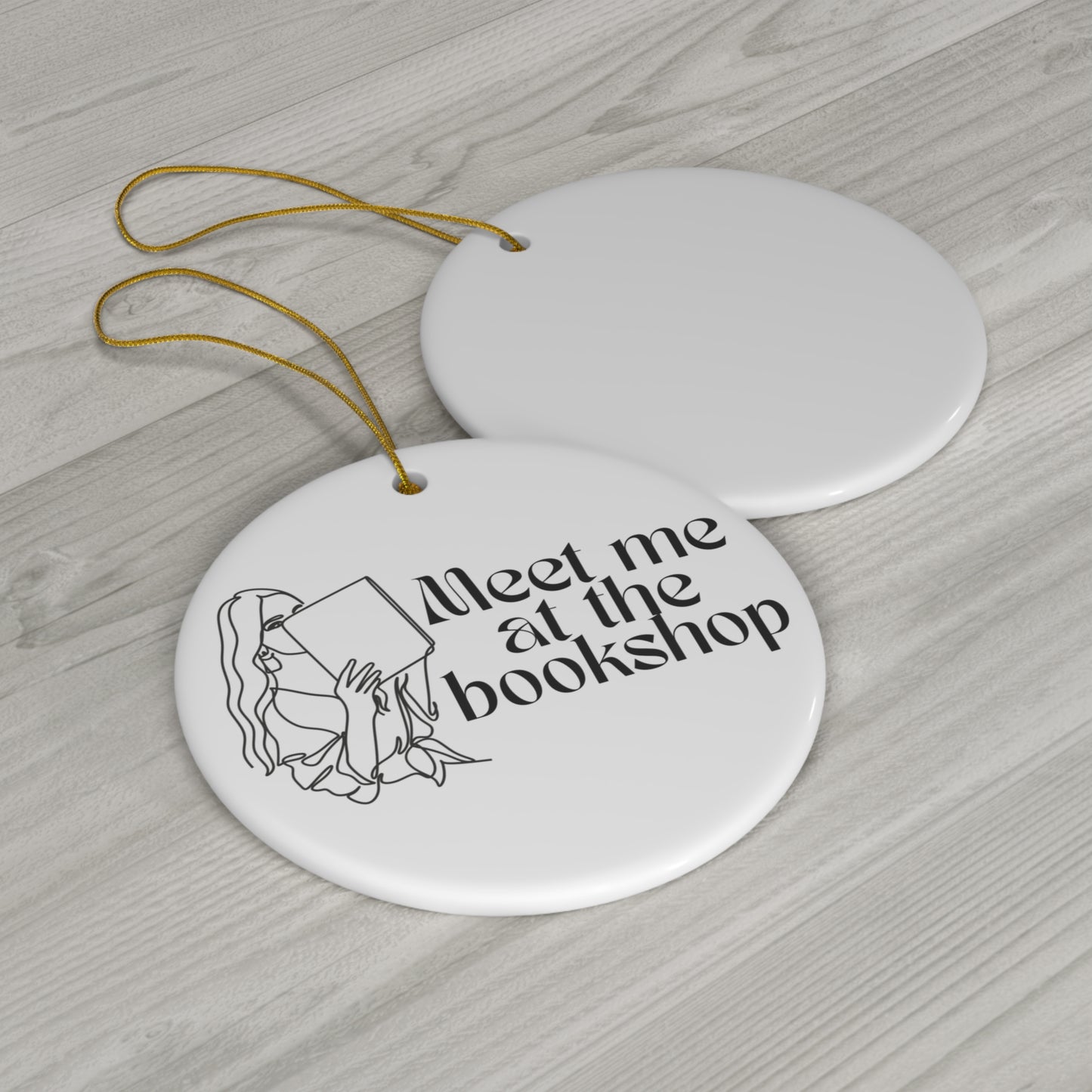 Meet Me at the Bookshop Ornament