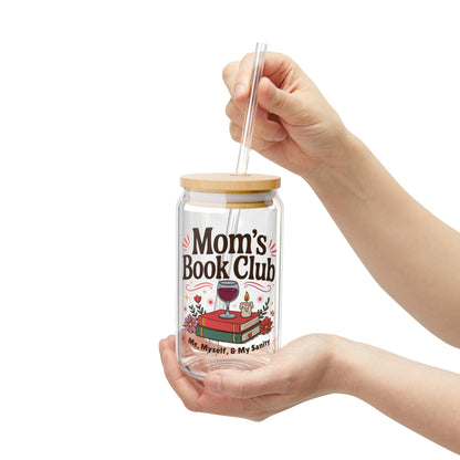 Moms Book Club Sipper Glass