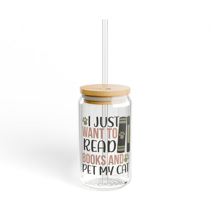 I Just Want to Read Sipper Glass