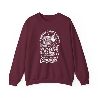Books & Chickens Sweatshirt