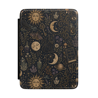 Kindle Case — Celestial Sun & Moon Protective Cover (Astrology Boho Design)