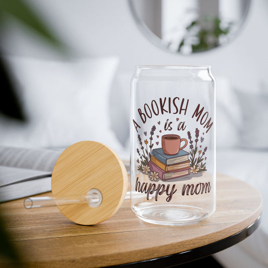 A Bookish Mom Sipper Glass