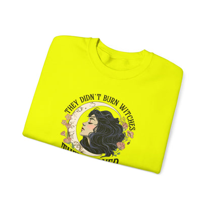 They Didn't Burn Witches They Burned Women Sweatshirt