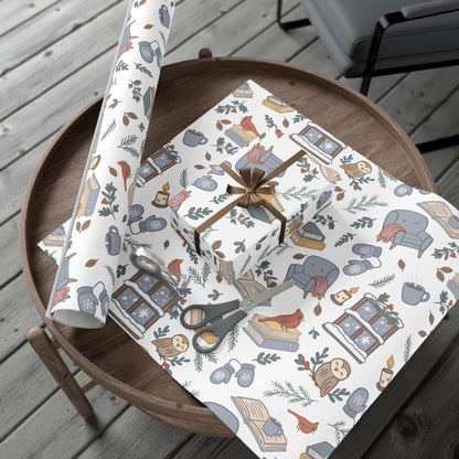 Winter Reading Nook Wrapping Paper