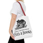 Cats & Books Tote Bag