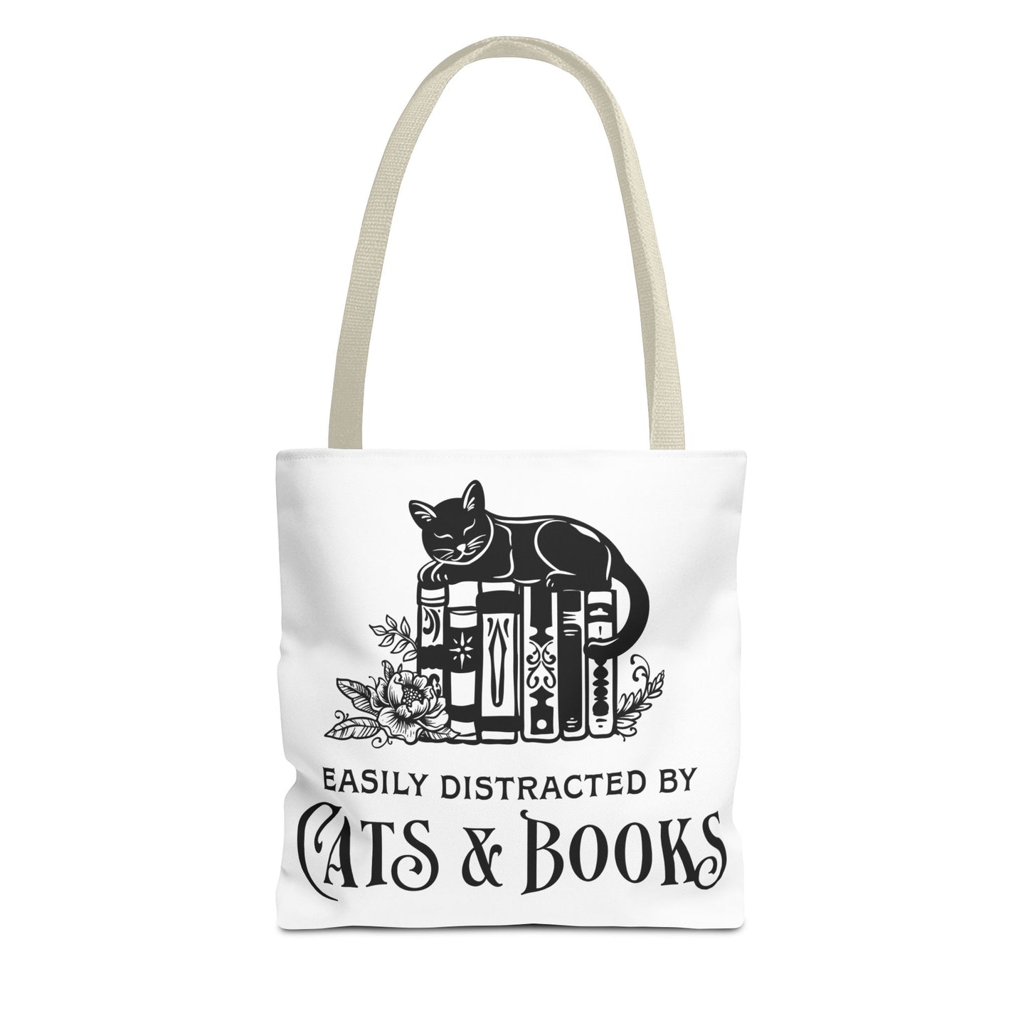 Cats & Books Tote Bag