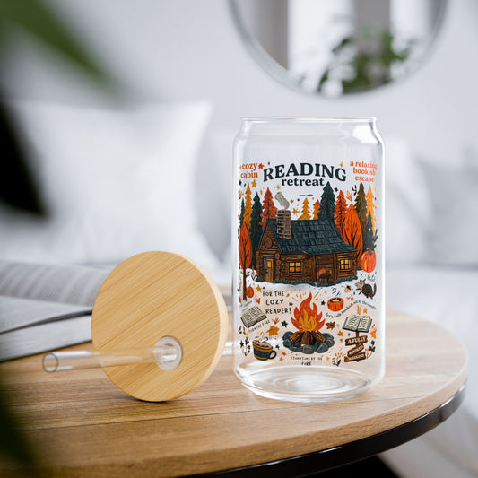 Reading Retreat Sipper Glass