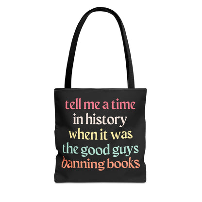 Good Guys Don't Ban Books Tote Bag