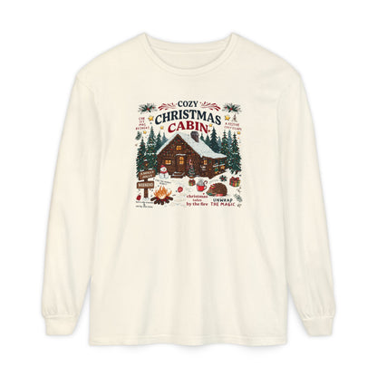 Christmas Cabin Long Sleeve Tee