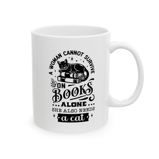 Books & A Cat Mug