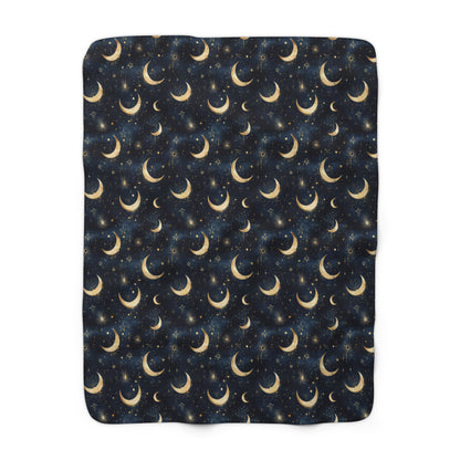 Moonlit Chapters Sherpa Blanket