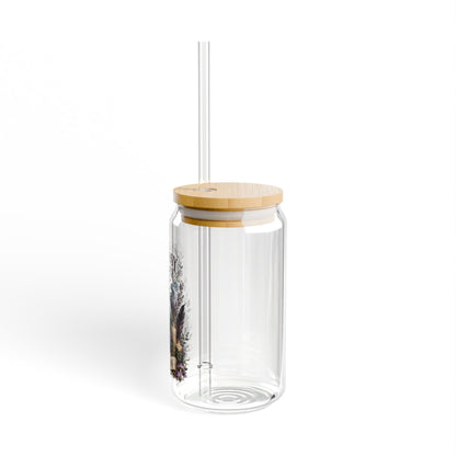Fantasy Reader Potion Sipper Glass – 16oz Book Lover Tumbler with Straw