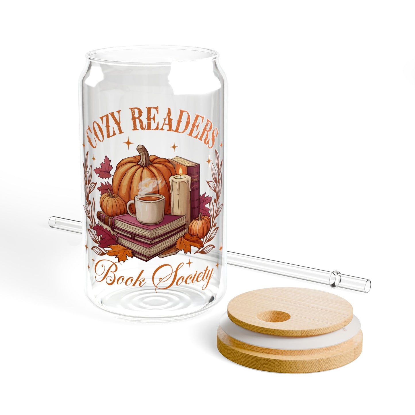 Cozy Readers Sipper Glass