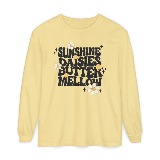 Sunshine Daisies Butter Mellow Long Sleeve Tee