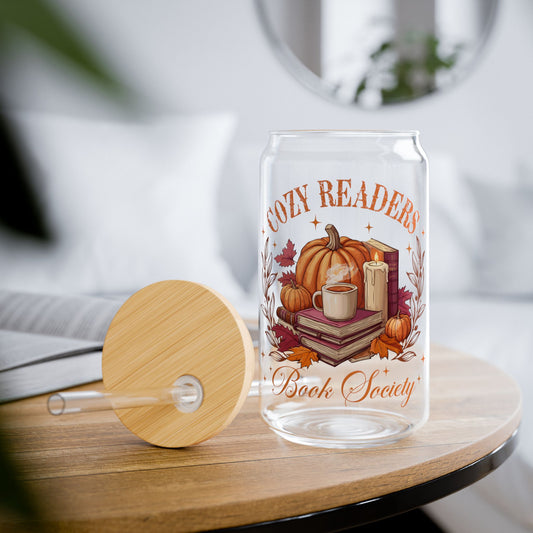 Cozy Readers Sipper Glass