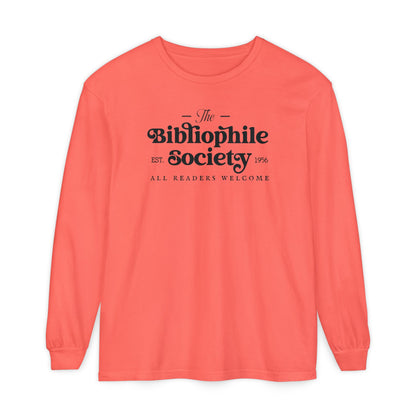 Bibliophile Society Long Sleeve Tee