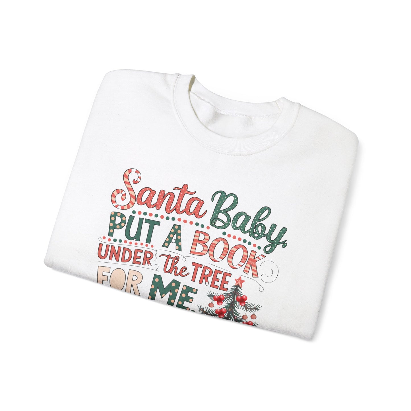 Christmas Santa Baby Book Sweatshirt