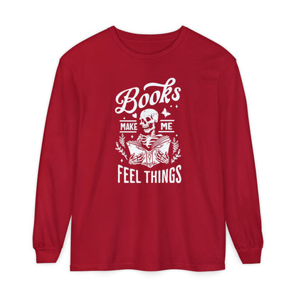 Books Make Me Feel Things Long Sleeve Tee