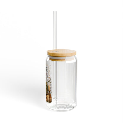 Book Dragon Fuel Sipper Glass — 16oz Tumbler with Straw